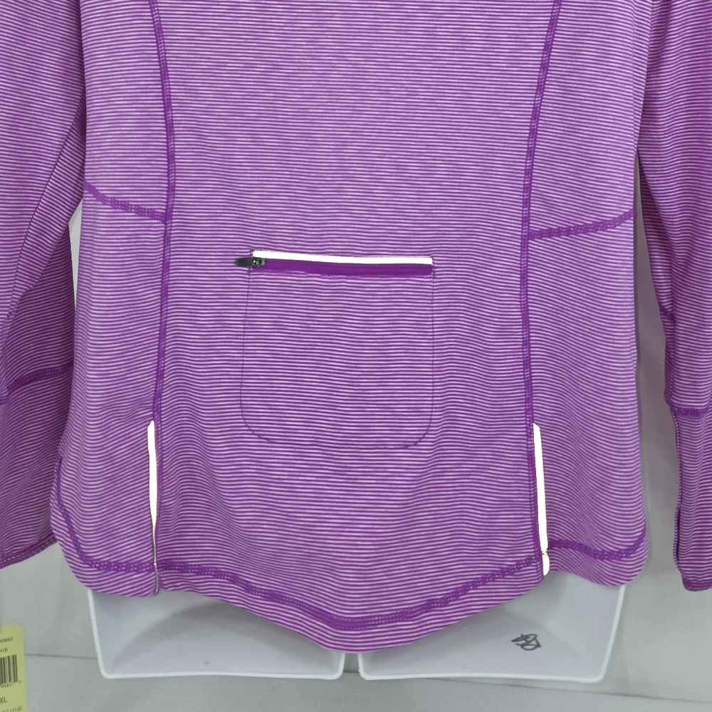 Tangerine Purple Quarter-Zip Active Pullover Size XXL NWT T-3376 - Picture 5 of 10